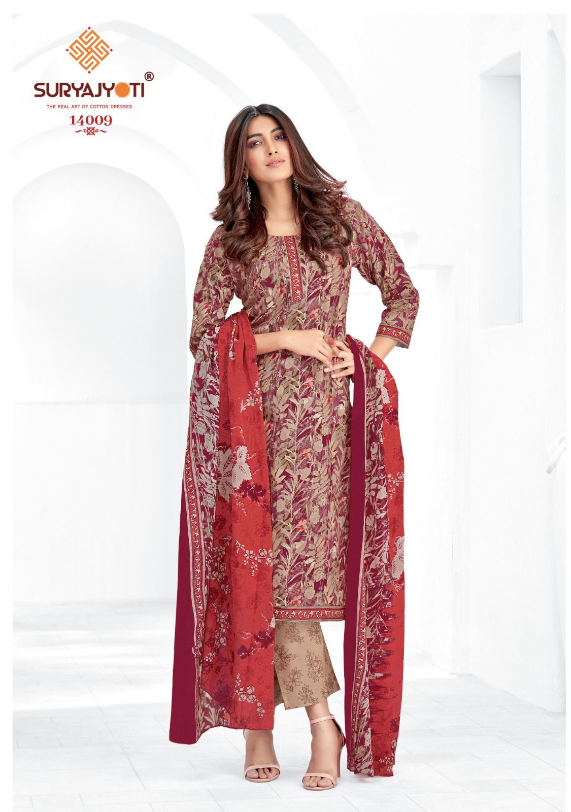Zion Cotton Vol 14 By Suryajyoti Readymade Printed Suits Catalog